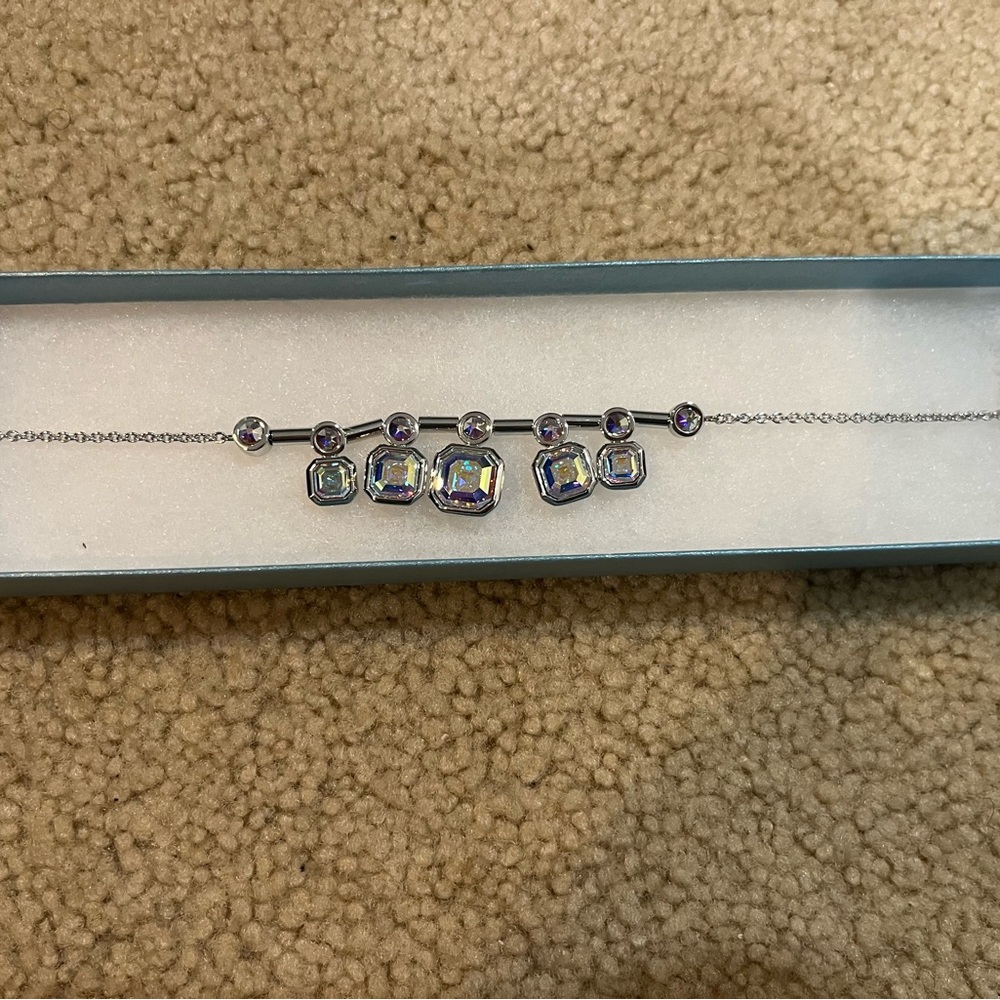 Touchstone Crystal Square Up Necklace